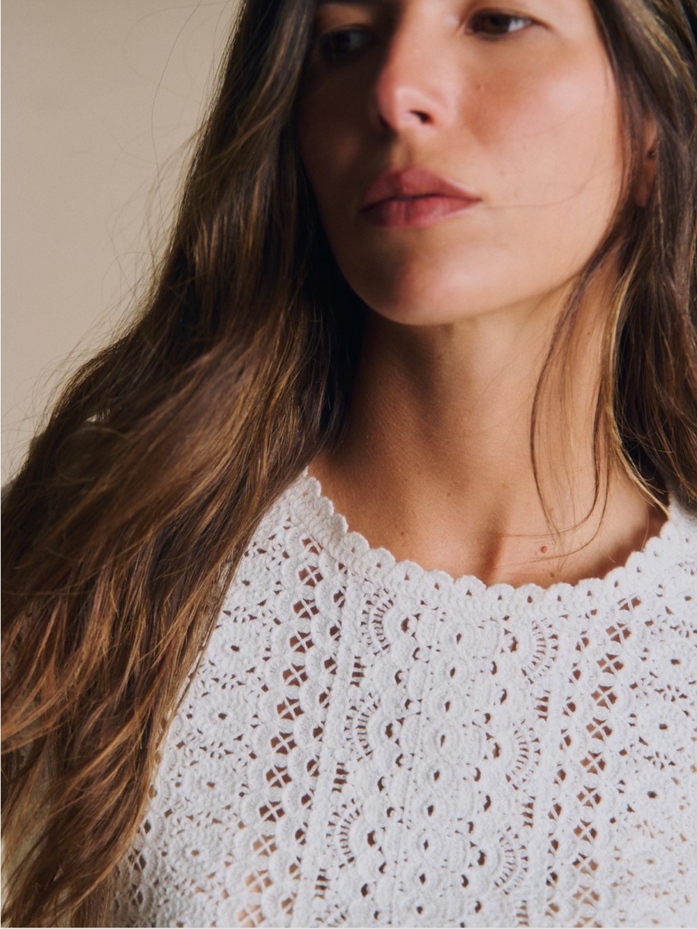 Sezane Noémie Sweater Ecru - Size M - Picture 3 of 13